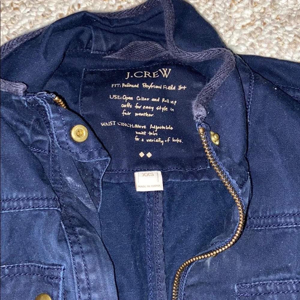 J. Crew Navy Utility Jacket - Picture 2 of 2